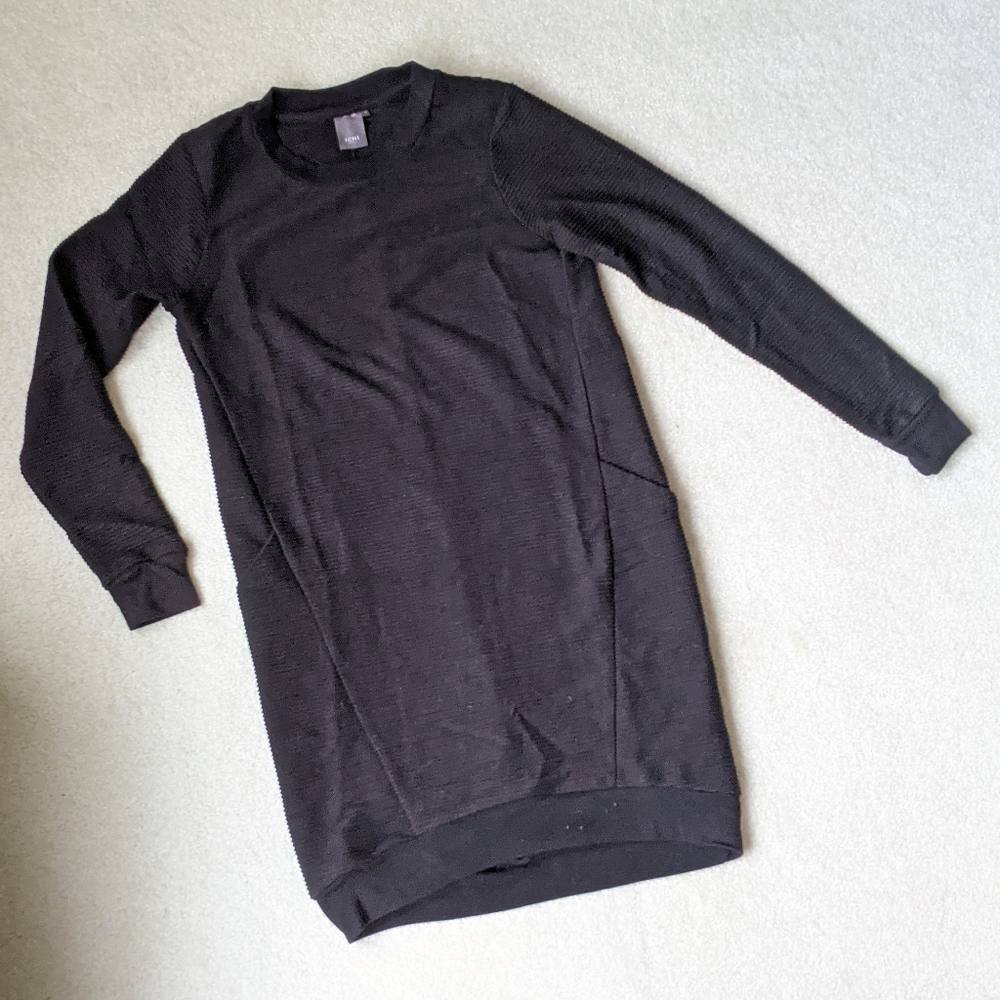 Ichi Black Long Sweatshirt